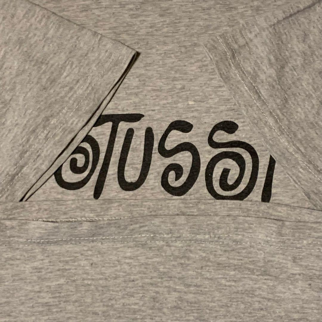 90s USA製 old stussy シャドーマン 希少プリント Tシャツ L