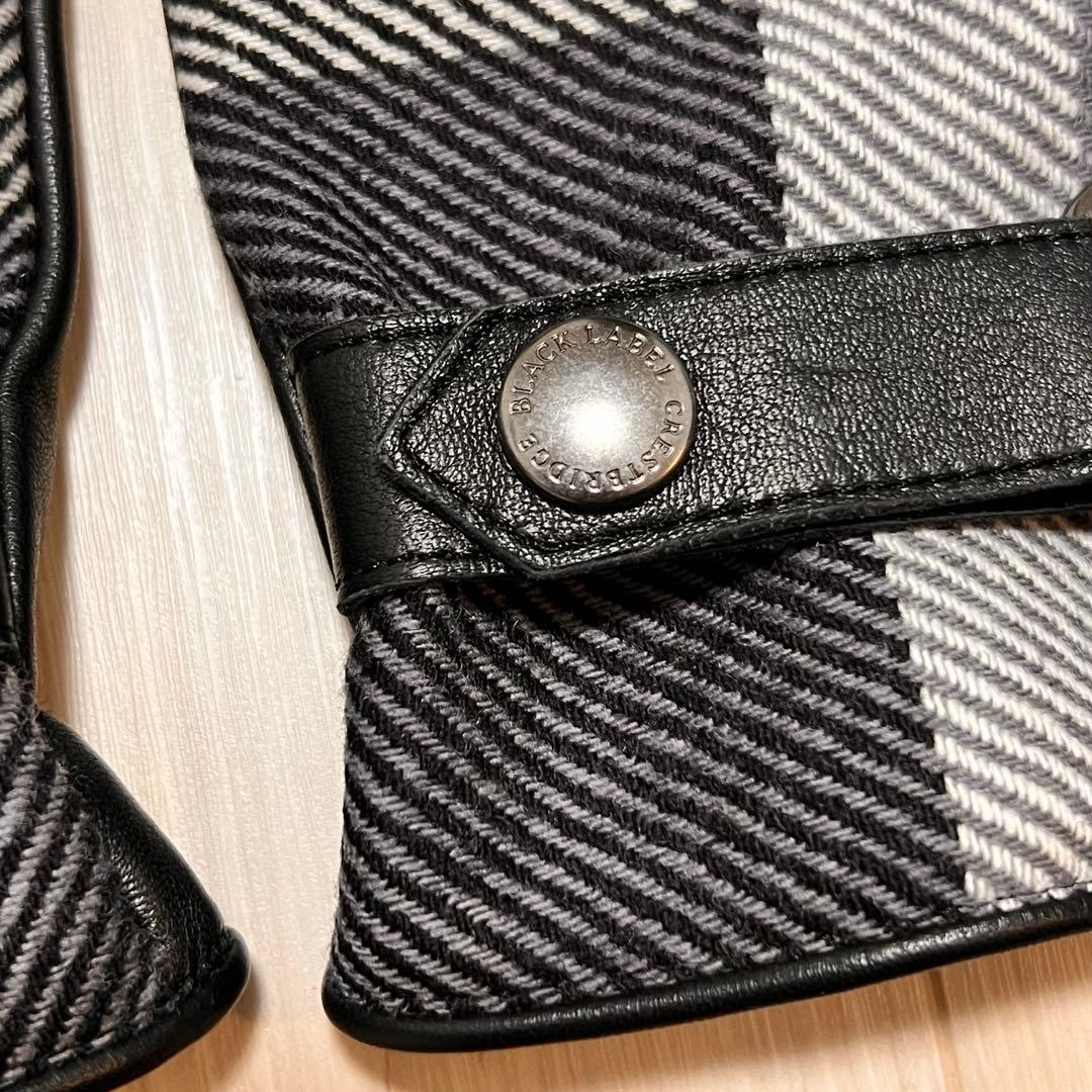 【新品】ブラックレーベル　BLACKLABEL メンズ手袋　牛革　ブラック