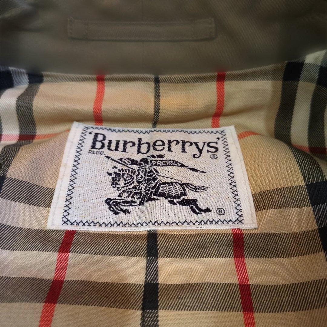 Burberrys トレンチコート サイズL オリーブ玉虫　オールドバーバリー