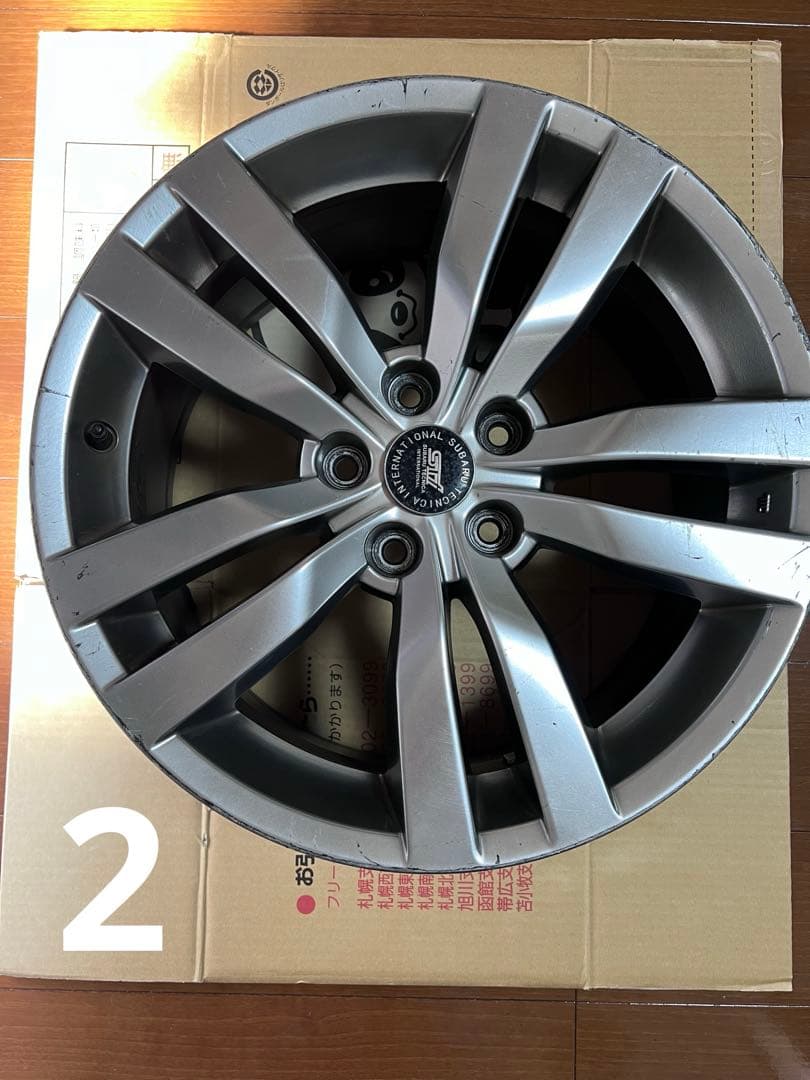 [手渡し(盛岡)又はたのメル便]grb 後期 純正 ホイール18インチ 8.5J