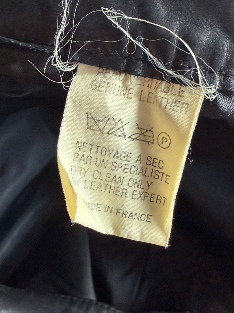 A.P.C. ブラックレザーパンツ 30
