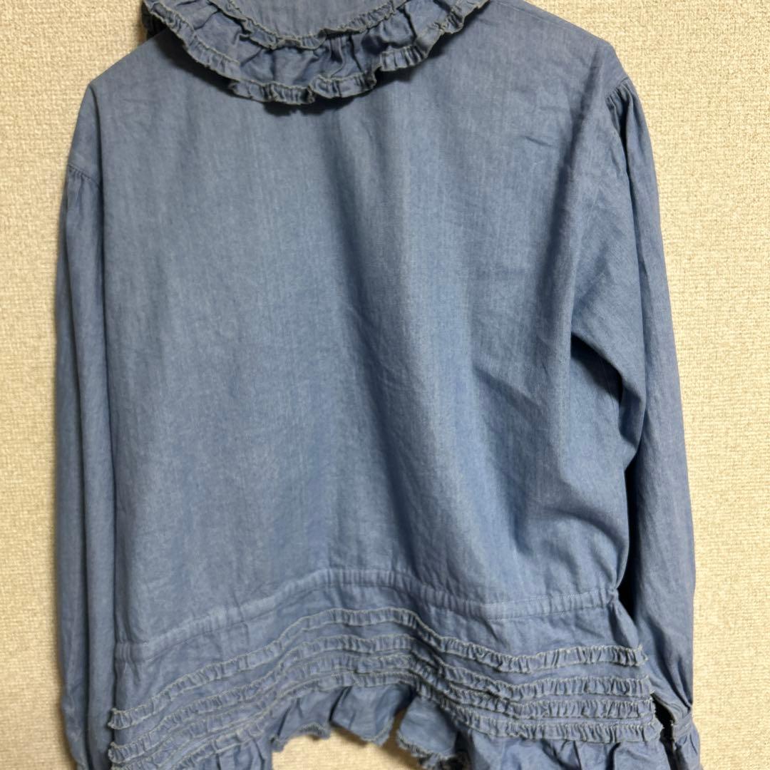 ピンクハウス　フリルオーバーブラウス