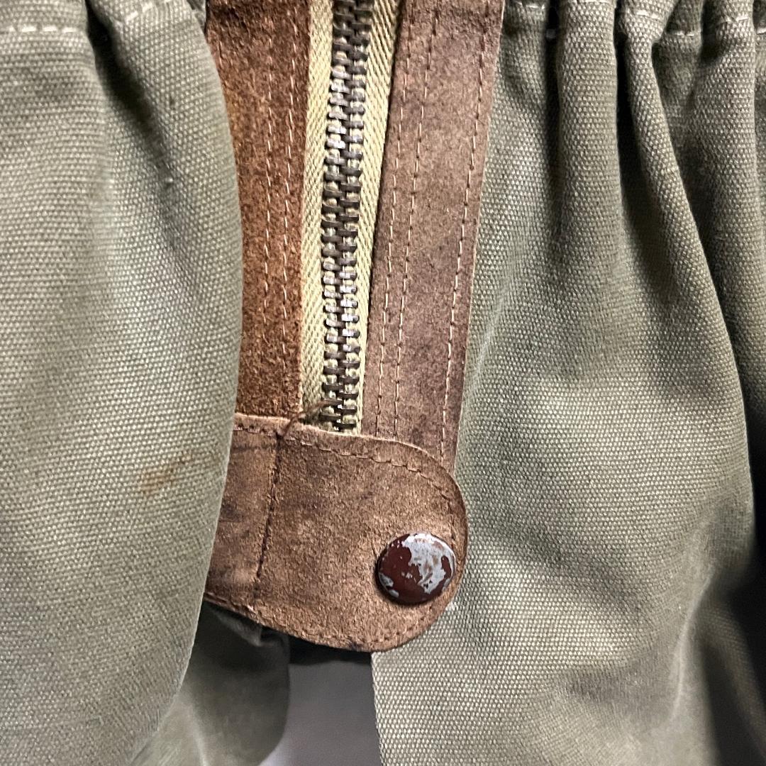 トップス 60s SAFARI HUNTING CANVAS & LEATHER VEST