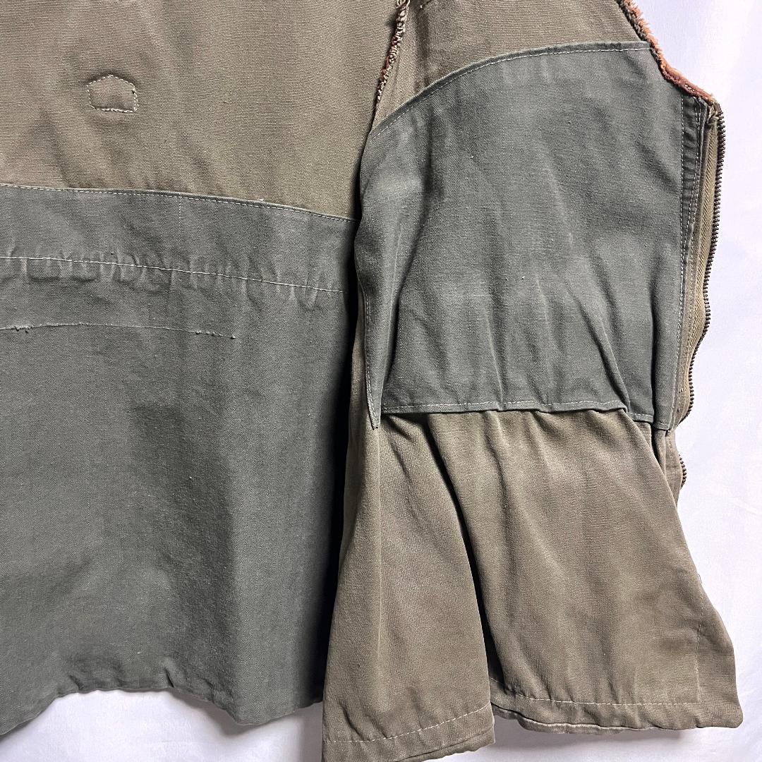 トップス 60s SAFARI HUNTING CANVAS & LEATHER VEST