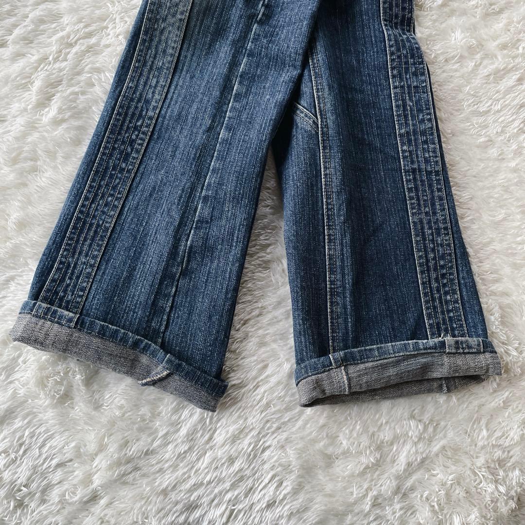 パンツ Share spirit lace up denim pants lgb