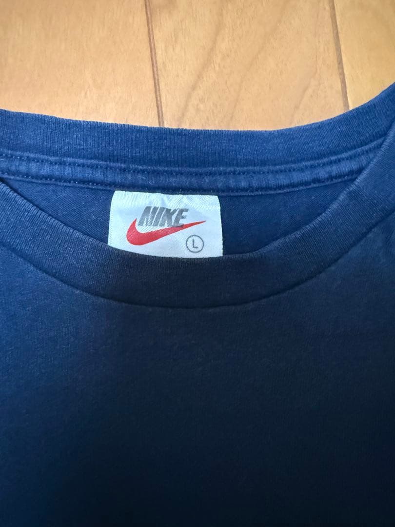 NIKE 銀タグ 90s ビックスウッシュ　Tシャツ　Mサイズ　USA製 短丈