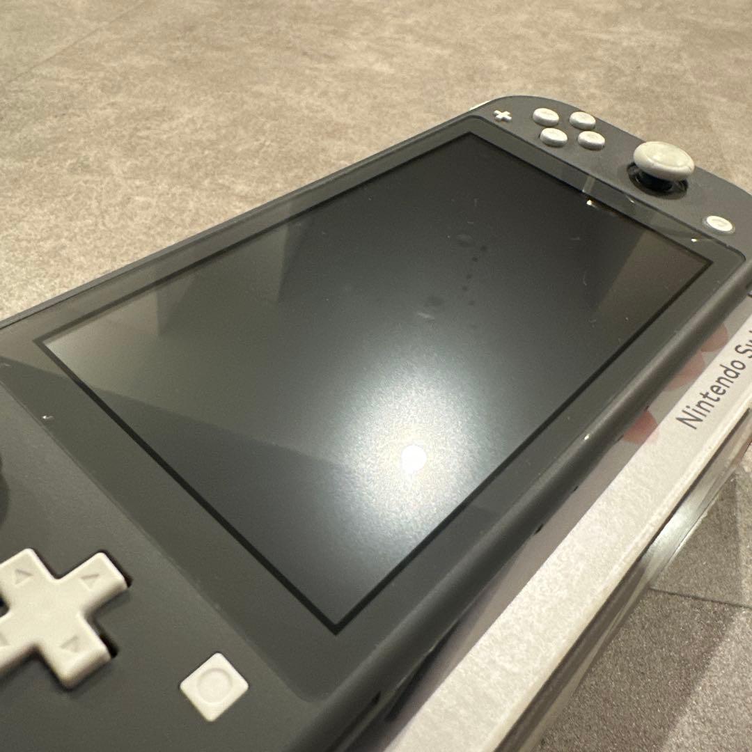 【美品】Nintendo Switch Lite グレー 箱AC付 動作確認済