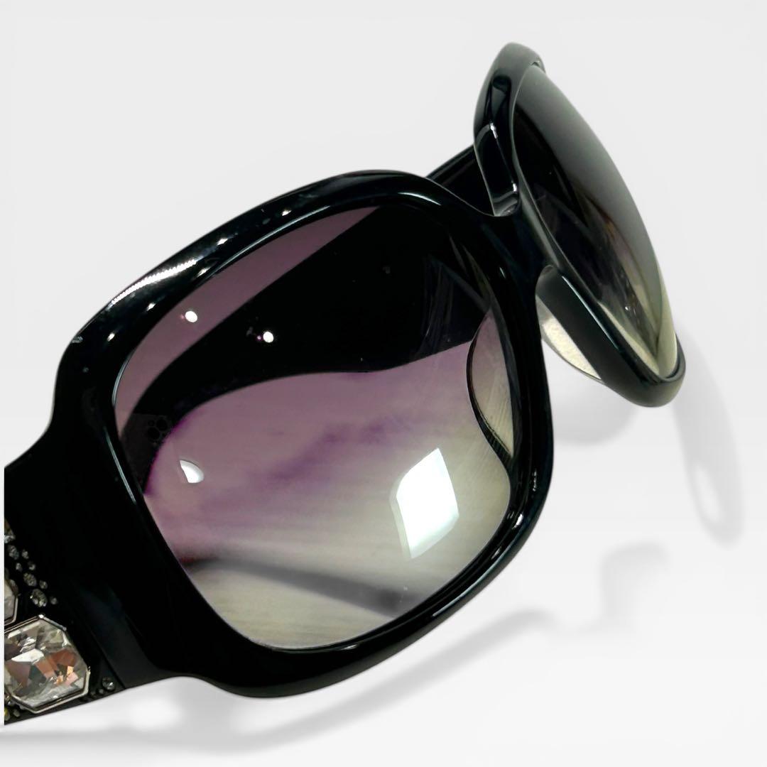 Christian Dior ラインストーン装飾 ビッグフレーム サングラス