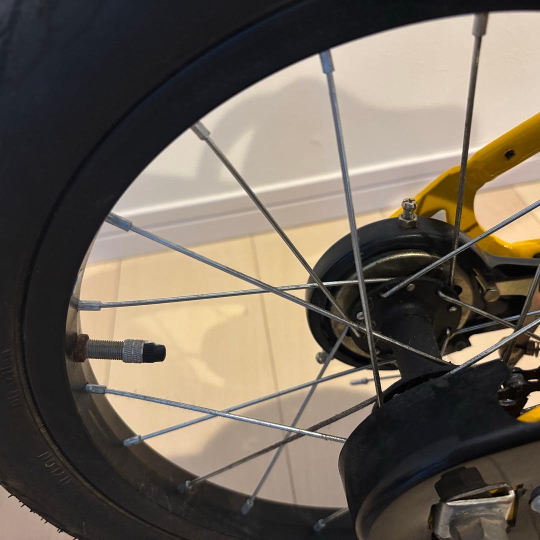 HUMMER 幼児用自転車 イエロー 前カゴ、補助輪付き