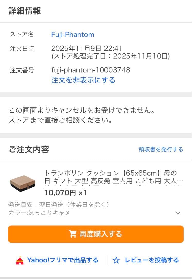 ほぼ新品　SOHAPI トランポリンクッション　正方形マット 持ち手付き