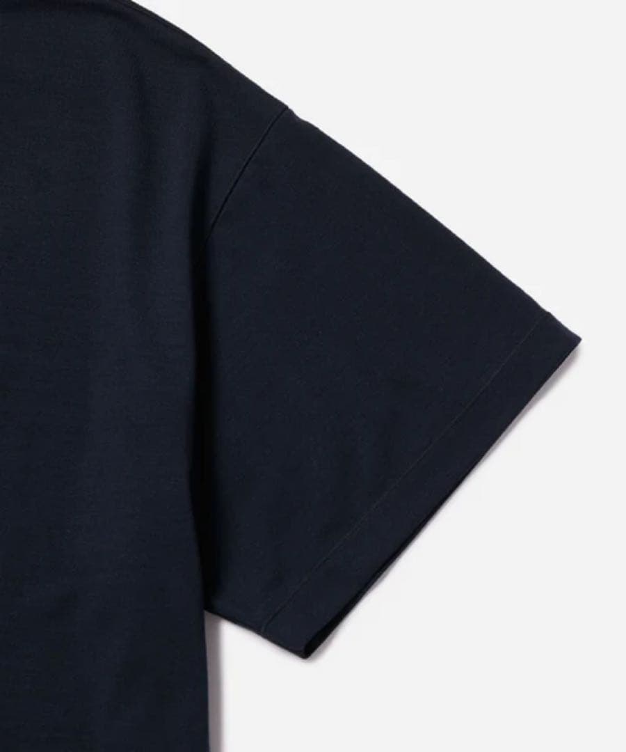 【BIOTOP Washable wool jersey TEE ネイビー M