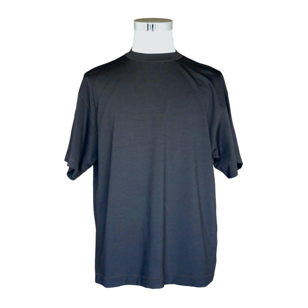 【BIOTOP Washable wool jersey TEE ネイビー M