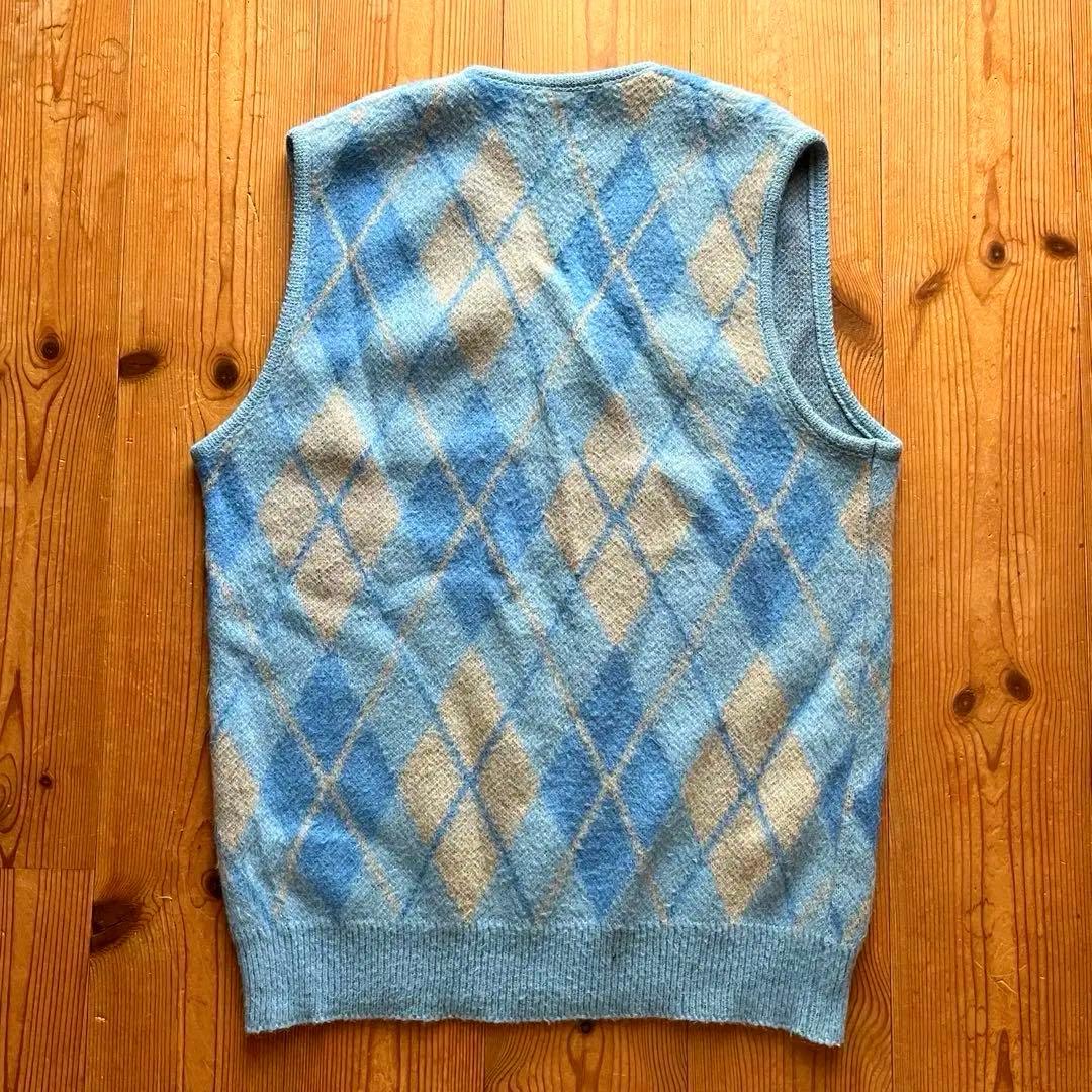 N*y様 60’s Sears▱ Mohair Argyle V-Vest