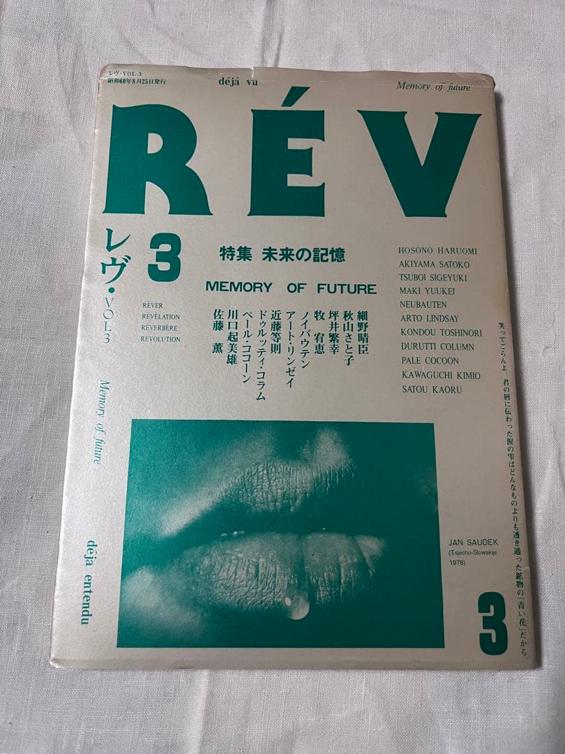 雑誌レヴ REV 創刊号〜3号セット