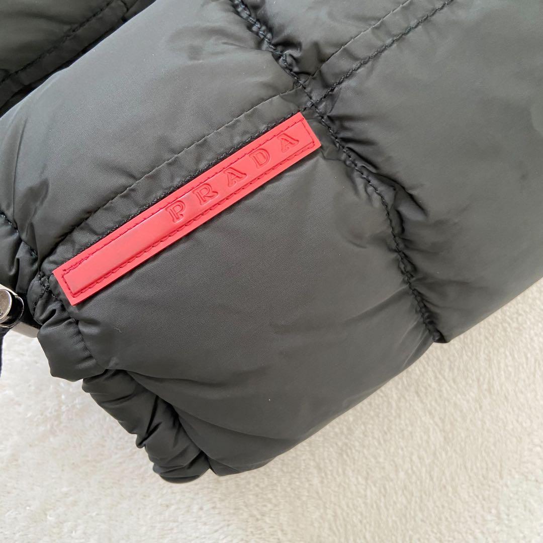 希少着丈118cm PRADA SPORTS ベンチコート　ダウン　黒 美品