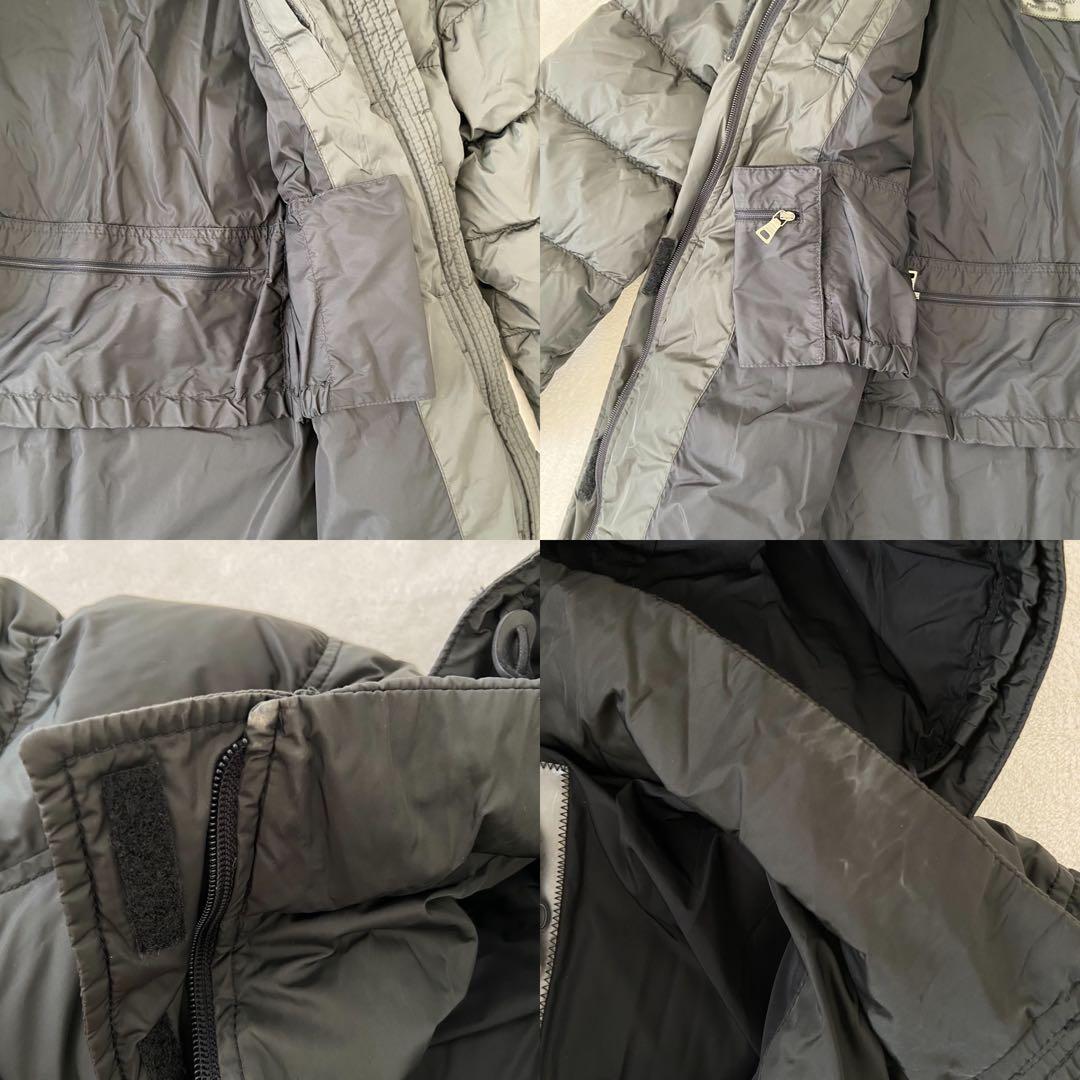 希少着丈118cm PRADA SPORTS ベンチコート　ダウン　黒 美品