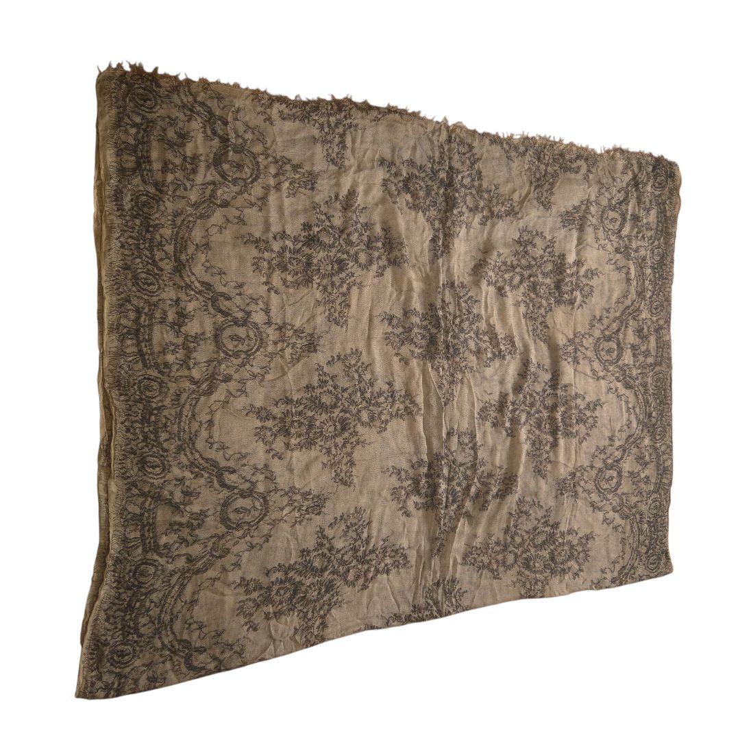 【美品】Faliero Sarti ストール ショール レーヨン ダマスク柄