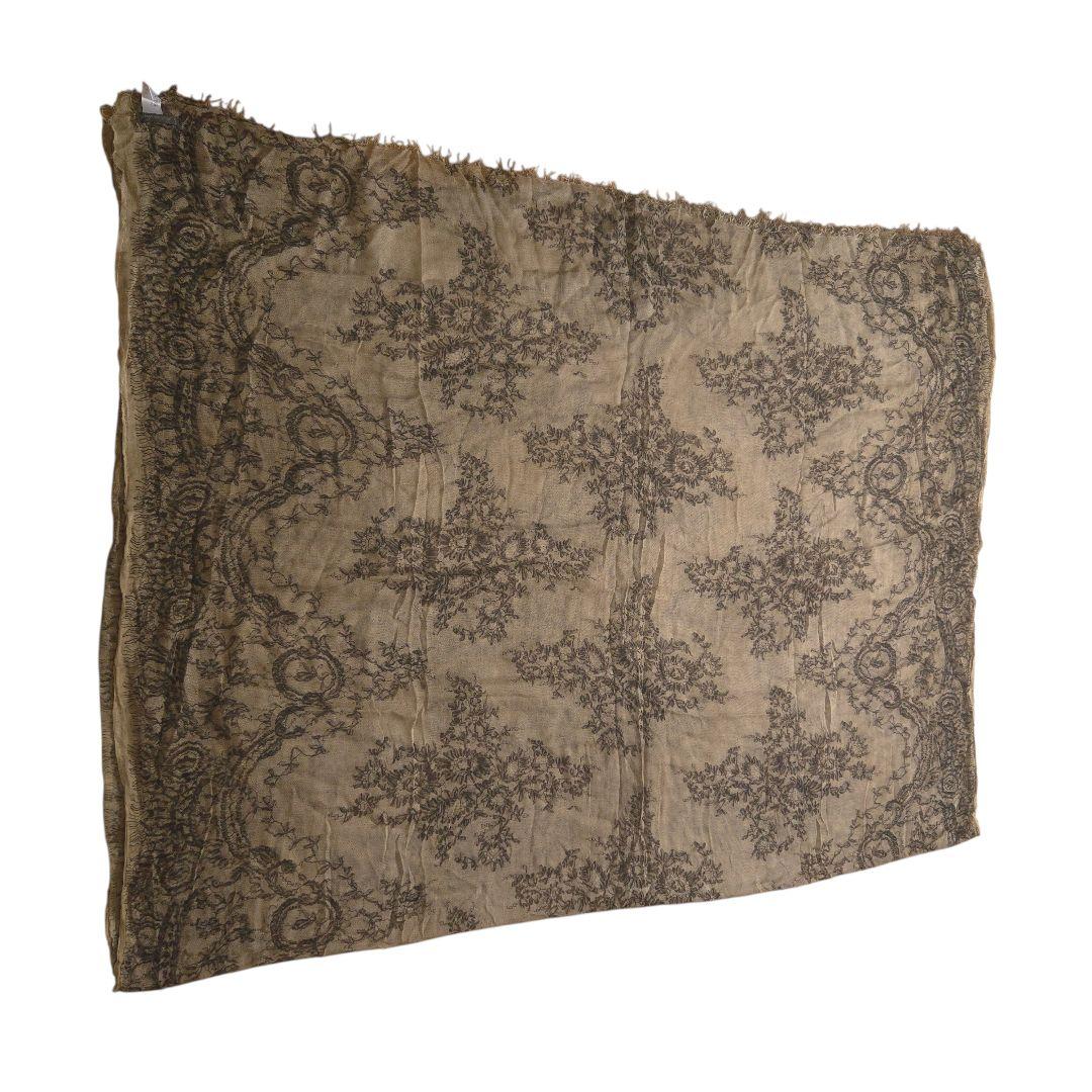 【美品】Faliero Sarti ストール ショール レーヨン ダマスク柄