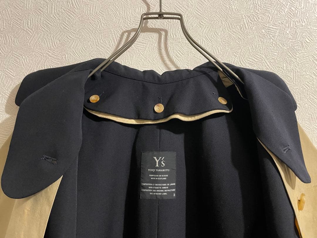 スコットランド製 MACKINTOSH × Y's ゴム引き ピーコート