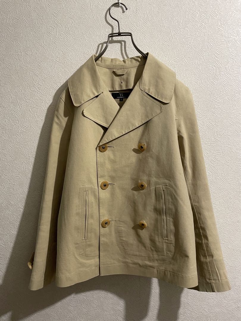 スコットランド製 MACKINTOSH × Y's ゴム引き ピーコート