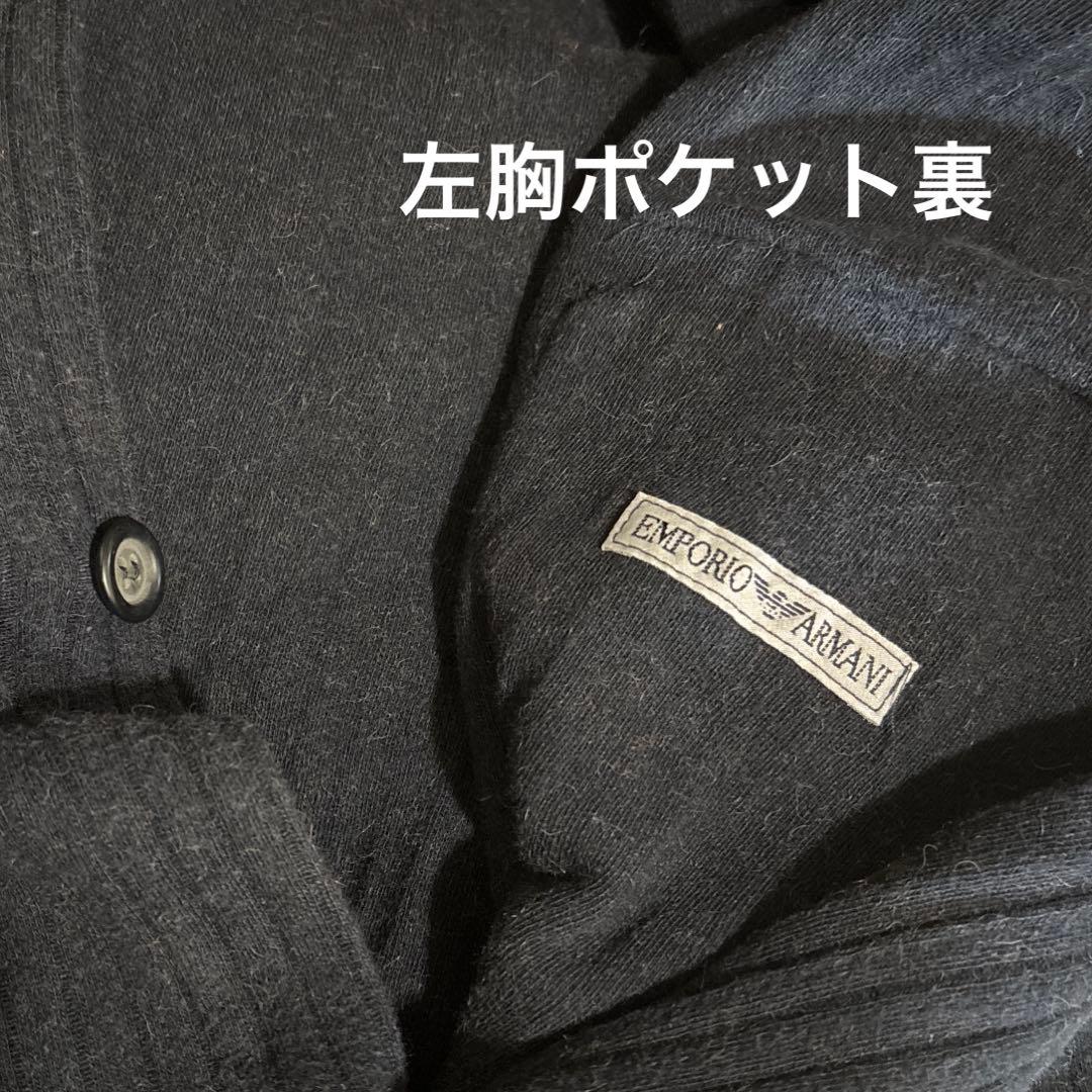 エンポリオアルマーニ　ウール100% ジャケット、シャツ　紺色　イタリア製
