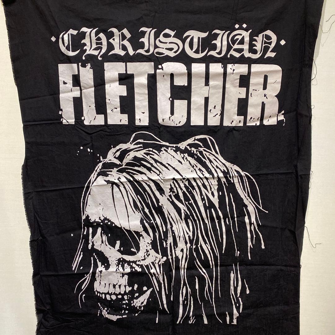 ✳️クリスチャンフレッチャー　黒布旗オーナメント　黒　非売品