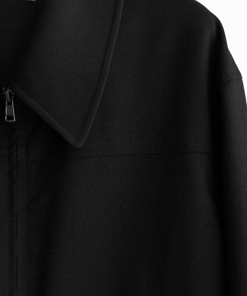 TECH WOOL GABARDINE ZIP BLOUSON ブラック XS