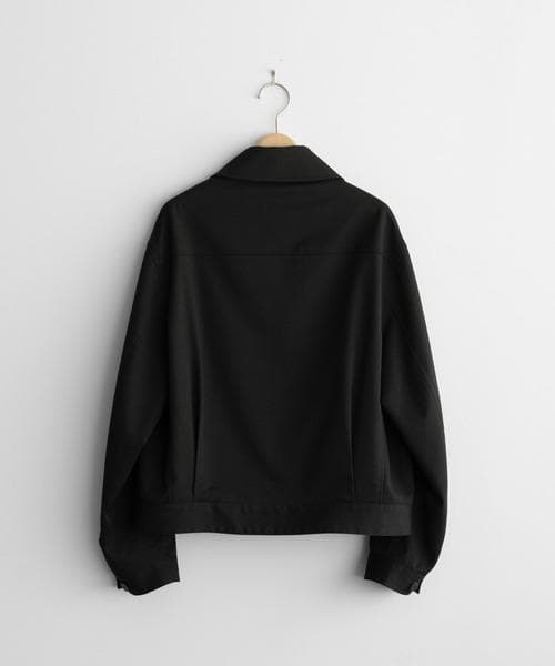 TECH WOOL GABARDINE ZIP BLOUSON ブラック XS