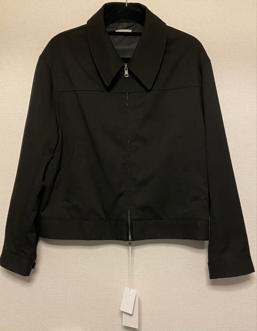 TECH WOOL GABARDINE ZIP BLOUSON ブラック XS