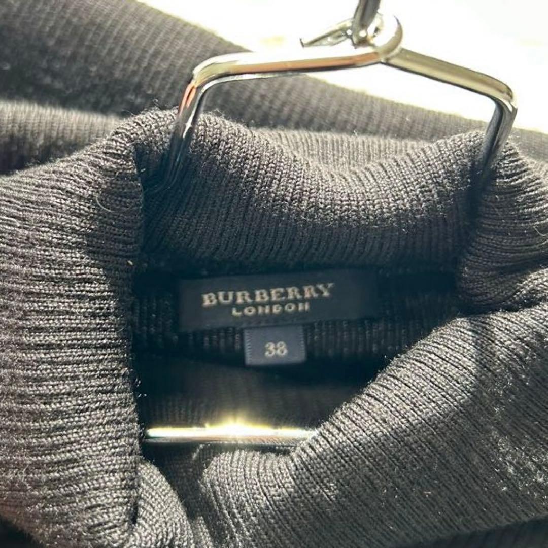 美品✨ BURBERRY LONDON ホースロゴ ニットワンピース 黒 38