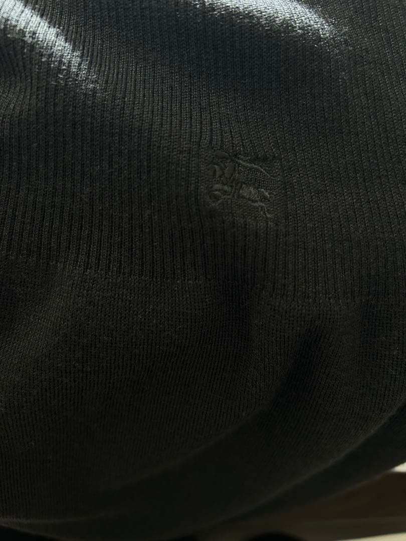 美品✨ BURBERRY LONDON ホースロゴ ニットワンピース 黒 38