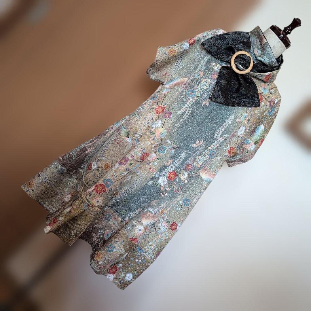 着物リメイク☘️花の便り☘️フリー