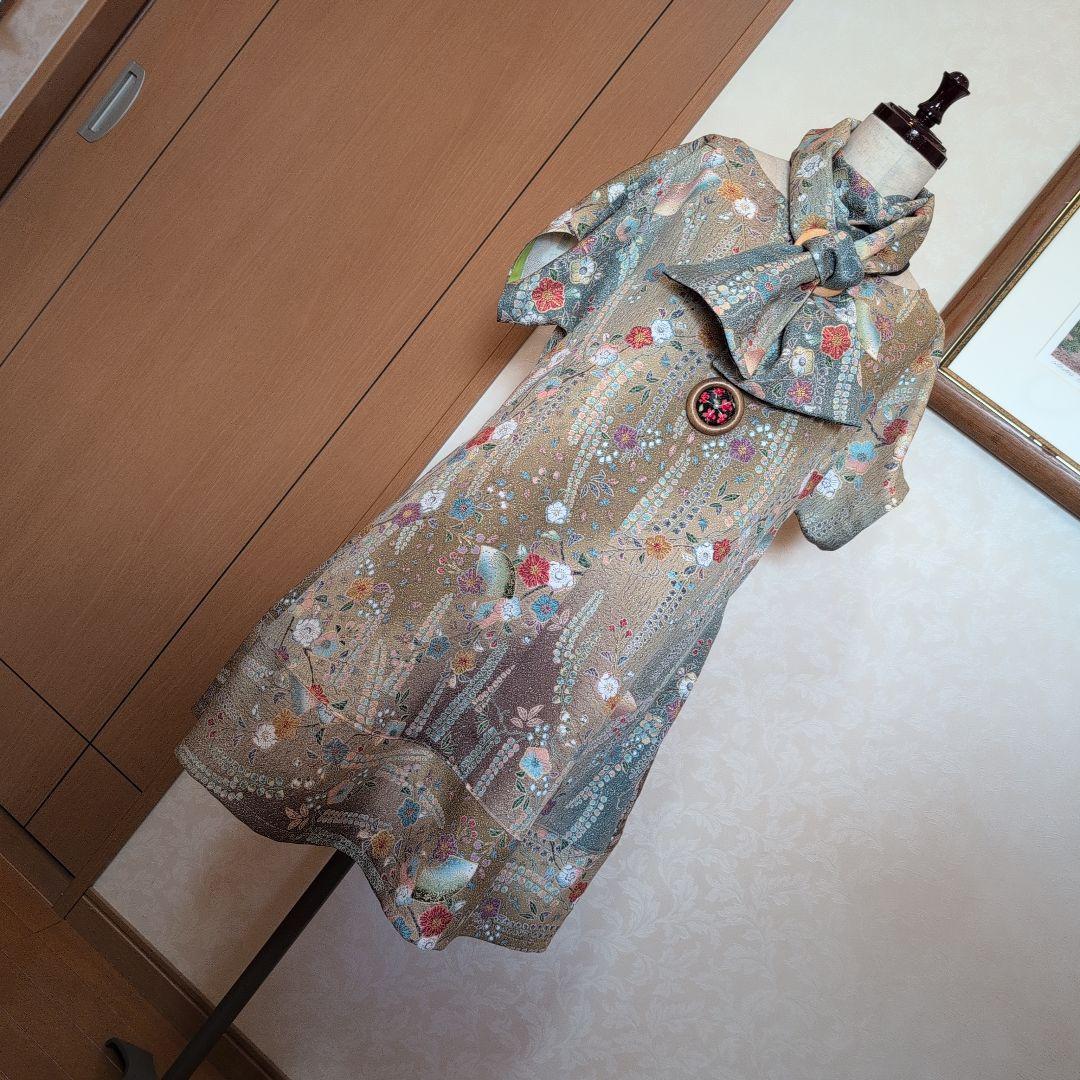 着物リメイク☘️花の便り☘️フリー