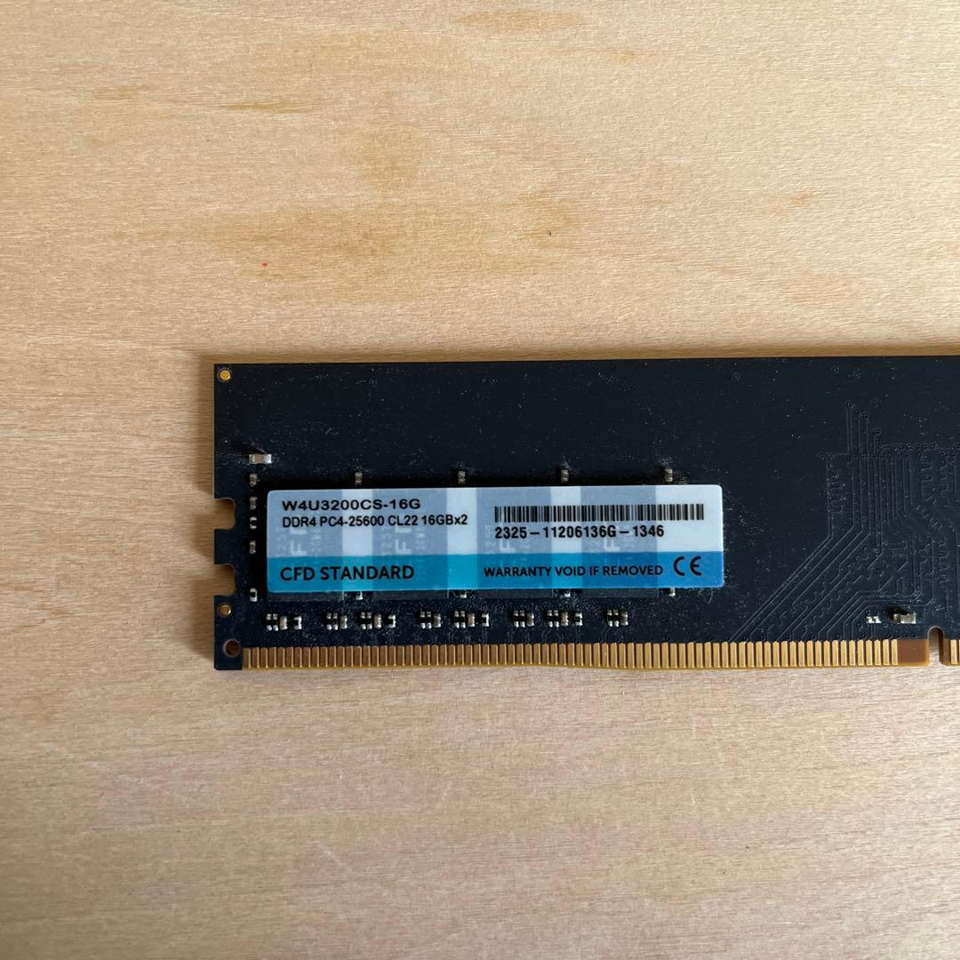 CFD DDR4 3200 W4U3200CS-16G 16G×2枚