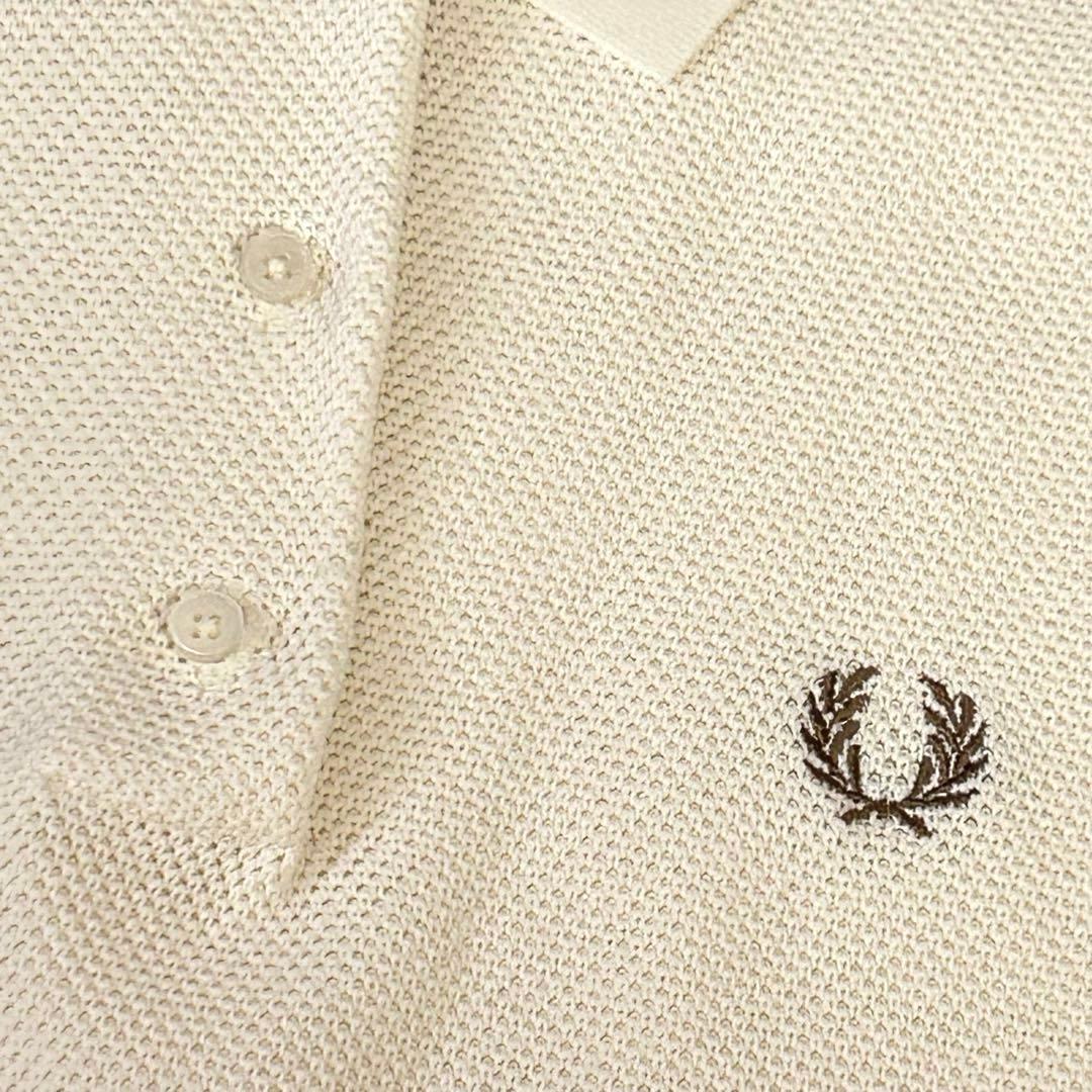 美品★ フレッドペリー　フレア　フレンチスリーブニットポロ　Aライン