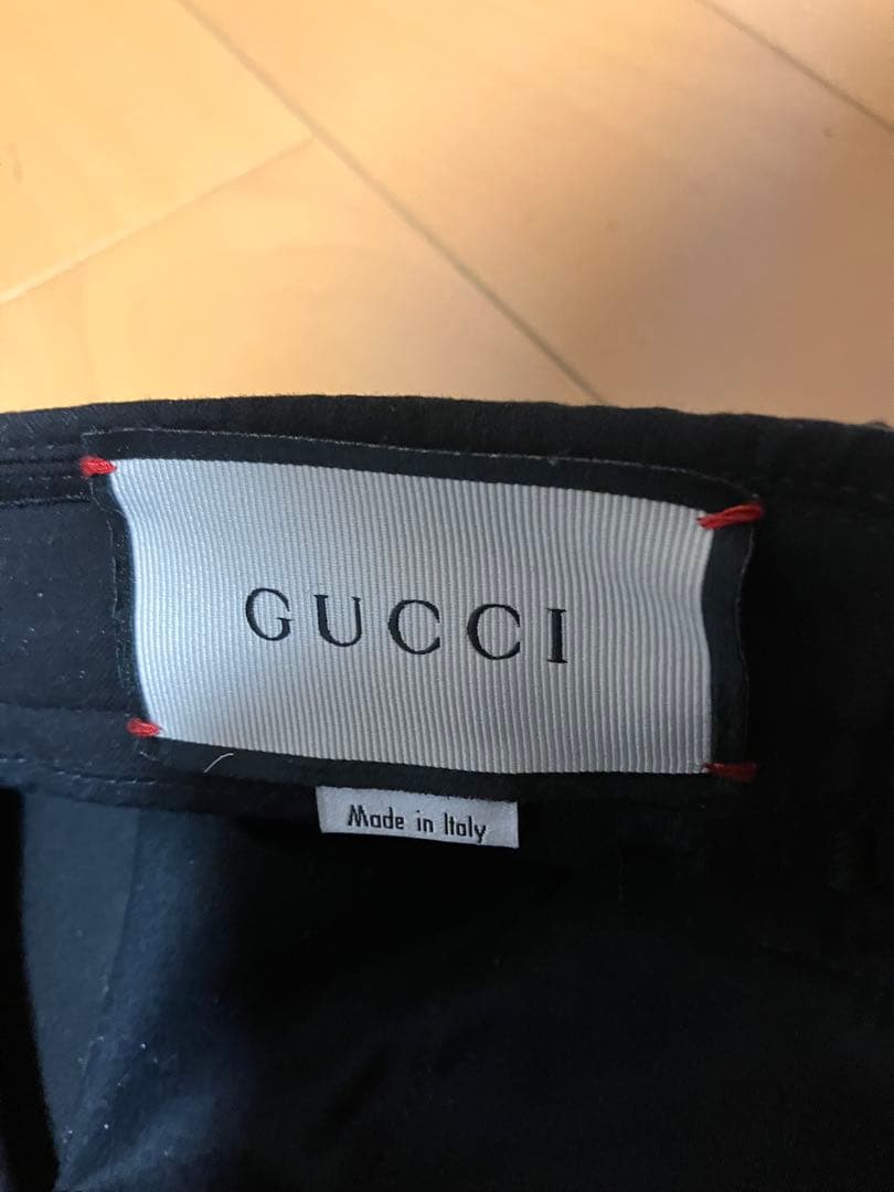 ［DESEAR 様］GUCCI サイドラインギャバジンパンツ メンズ46