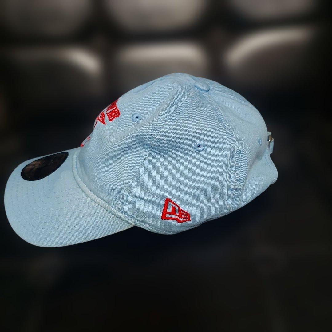 UNDERCOVER NEWERA 水色キャップ リンゴ刺繍
