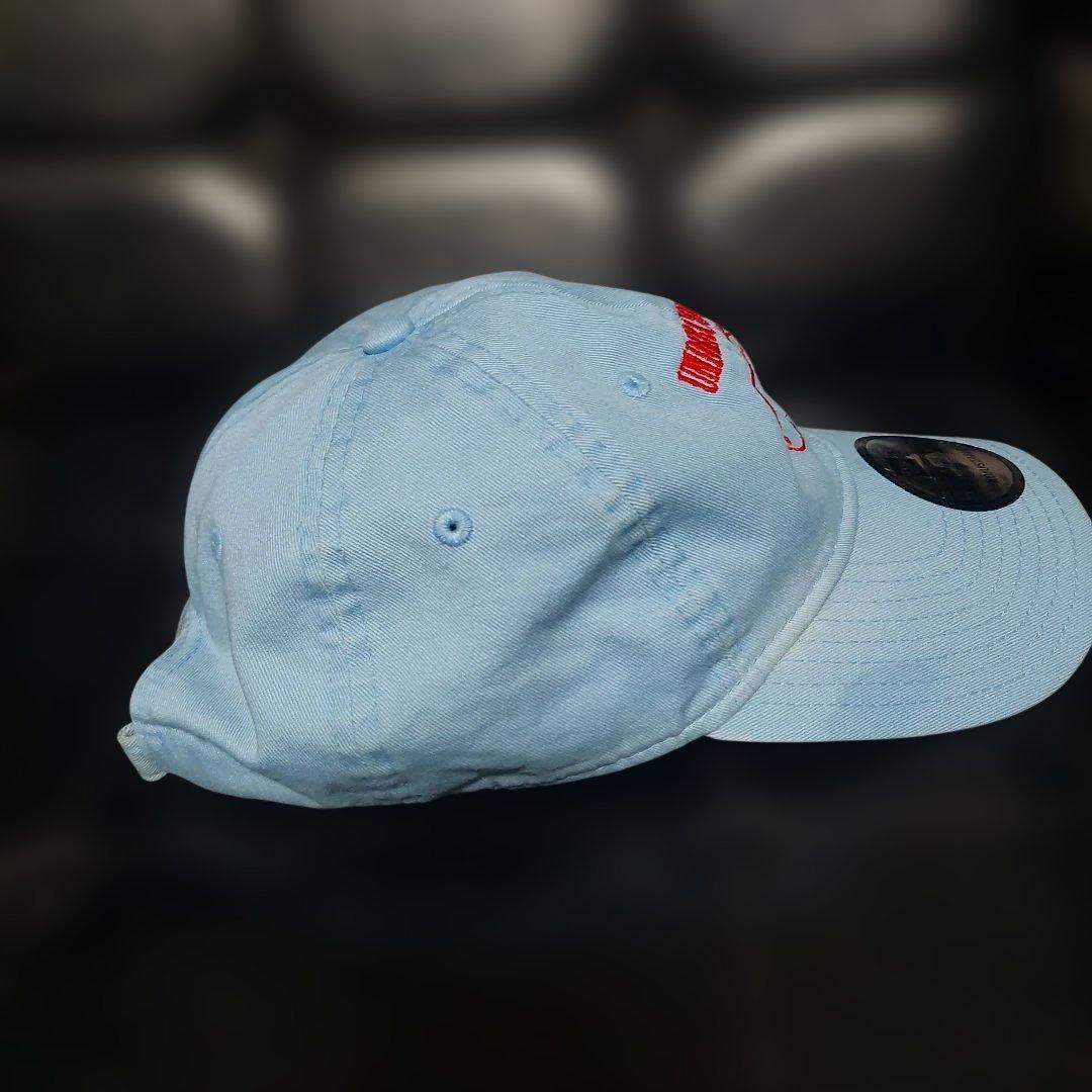 UNDERCOVER NEWERA 水色キャップ リンゴ刺繍