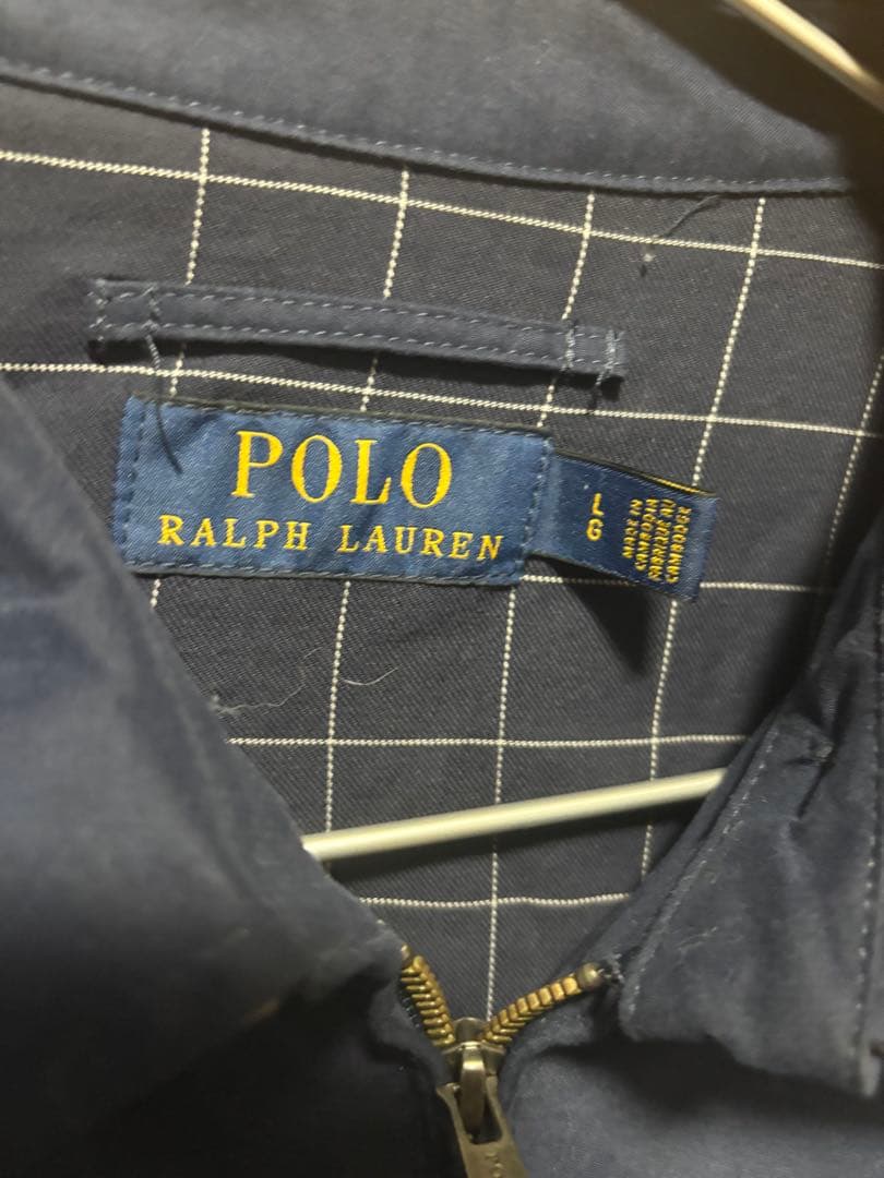 ラルフローレン　スイングトップ　ネイビー