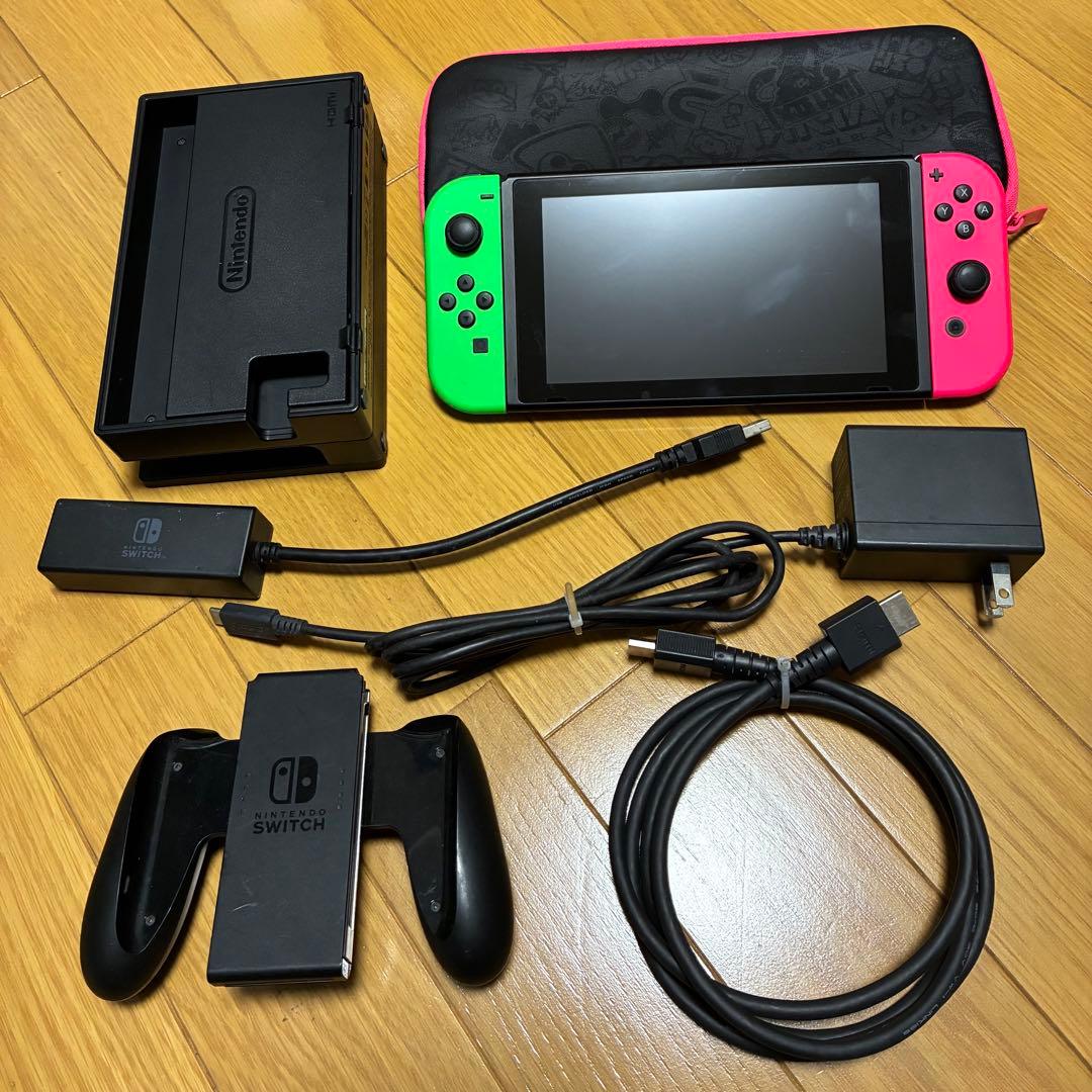 週末特価 【 Nintendo Switch 】スイッチ 7点 グリーン/ピンク