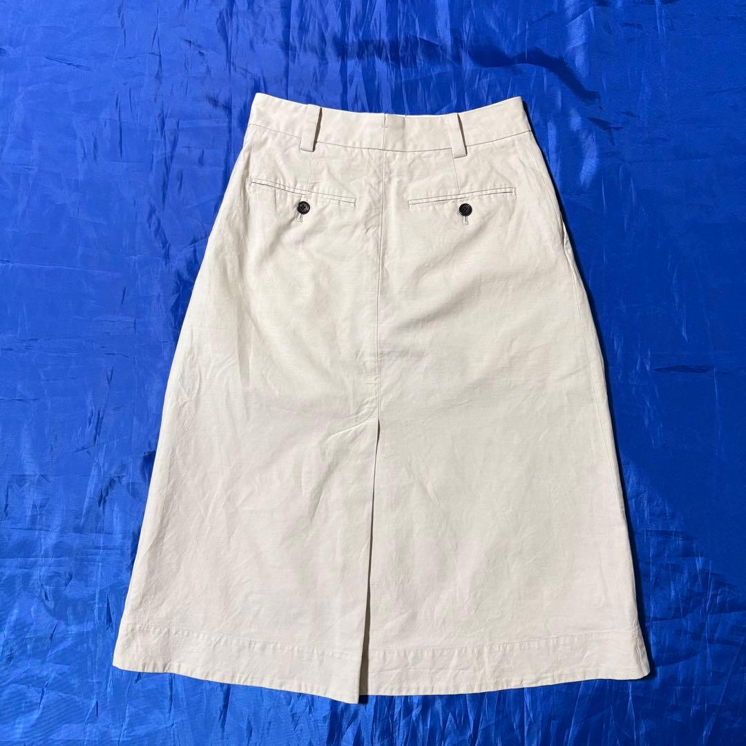 MARGARET HOWEL コットンツイル リネン×シルク混 スカート