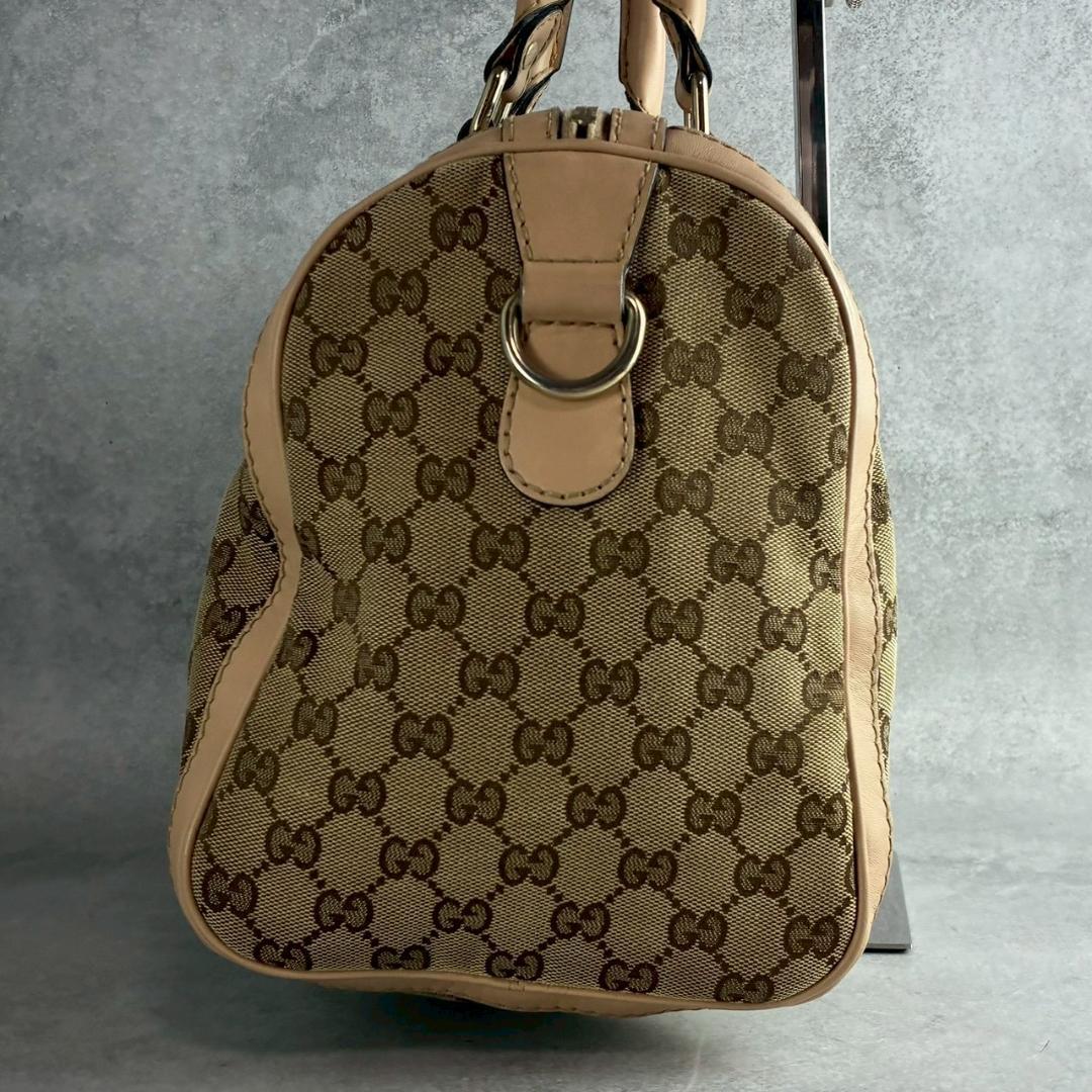 GUCCI ボストンバッグ　GGキャンバス　シェリーライン　2way