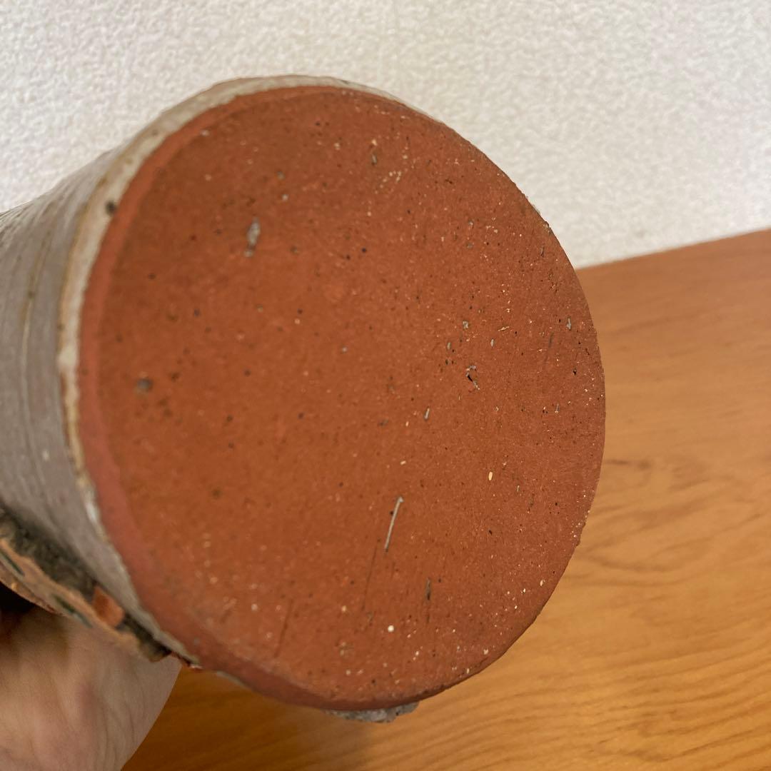 花器①　花瓶　フラワーベース　陶器　手作り　作家　蝶　一点物
