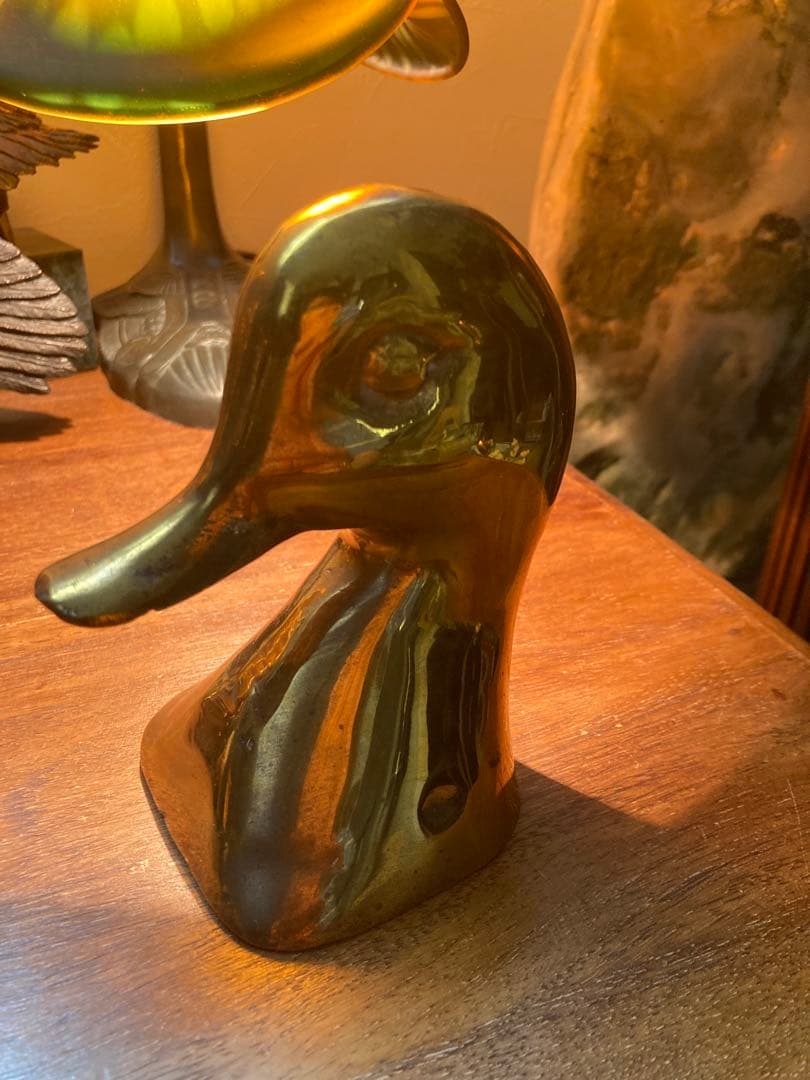Duck Bookend 真鍮　カモ　鴨　SOLIDBRASS