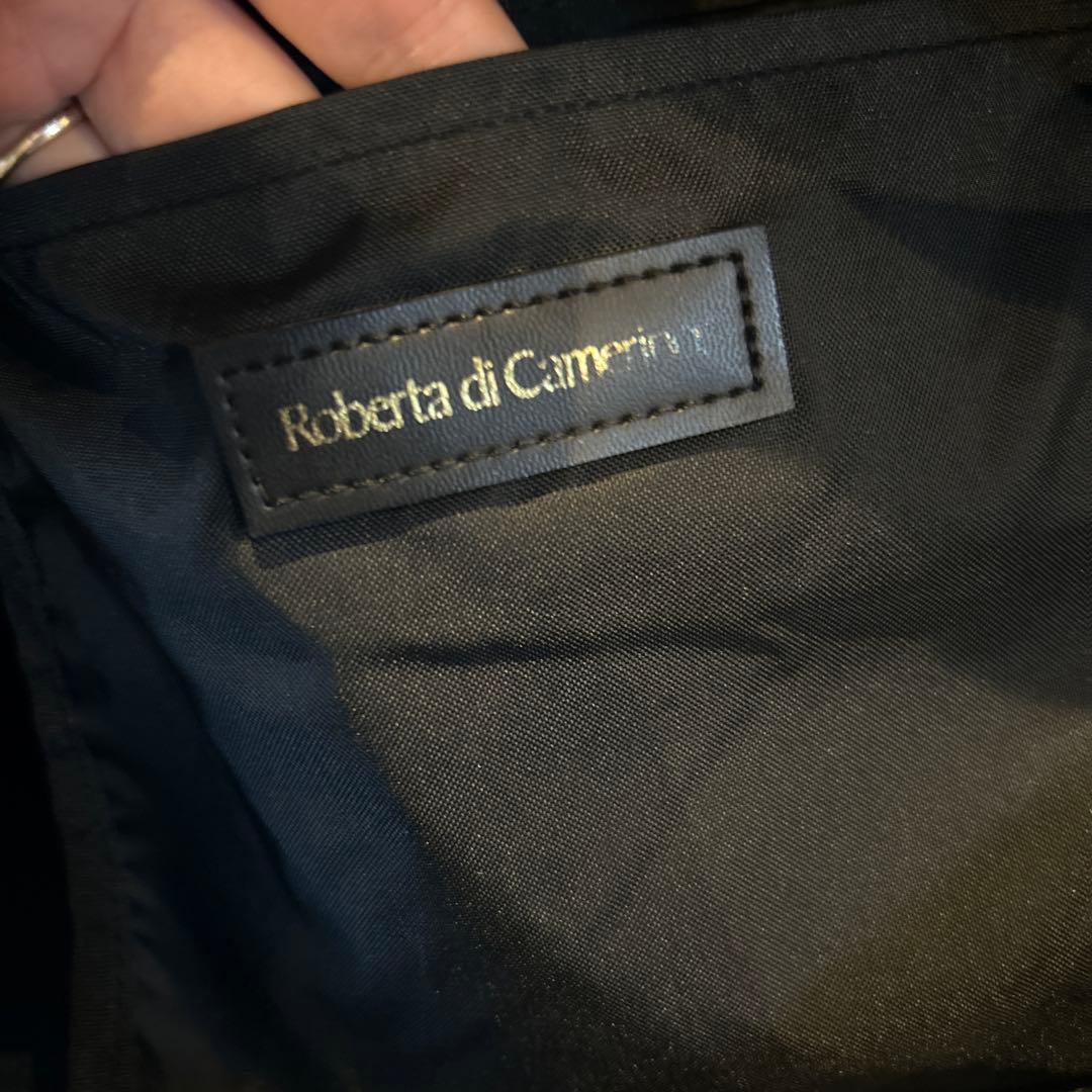 Italy製 Roberta di Camerino ボストンバッグ ネイビー