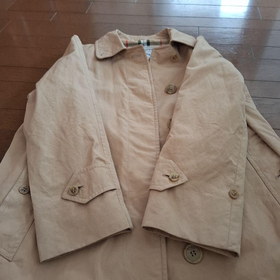 バーバリーBURBERRY定番ベージュトレンチコートノバチェック裏地サイズＭ