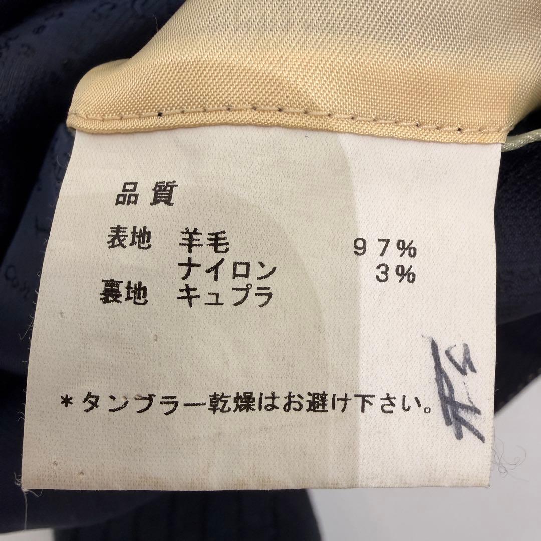 【美品】ポールスミス×チェルッティ テーラードジャケット L2 裏地地図 紺