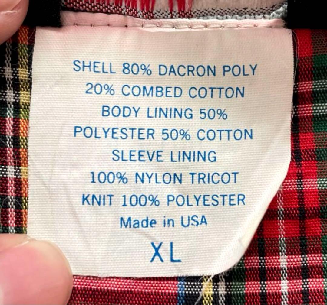 ★80s USA製SPORTS MASTER スイングトップ 企業ロゴ刺繍 XL