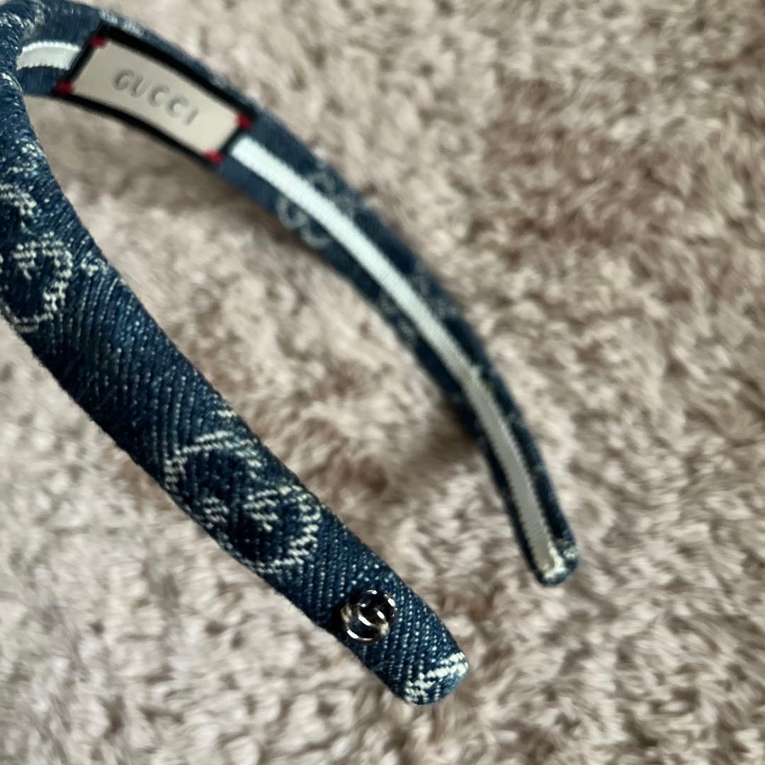 【正規品】GUCCI デニム　カチューシャ