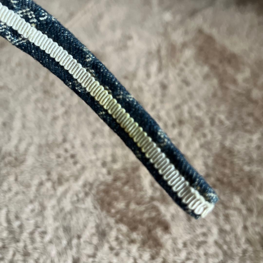 【正規品】GUCCI デニム　カチューシャ